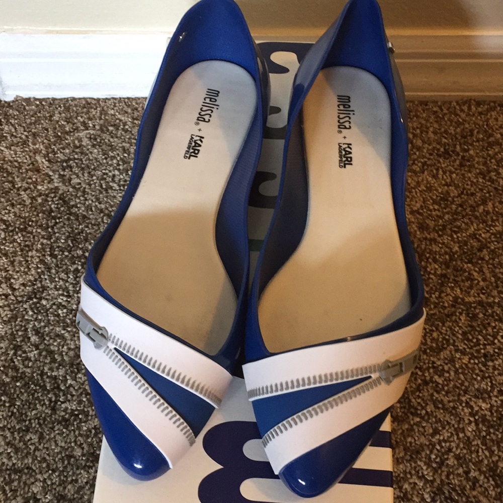 Melissa + Karl Lagerfeld Trippy flats